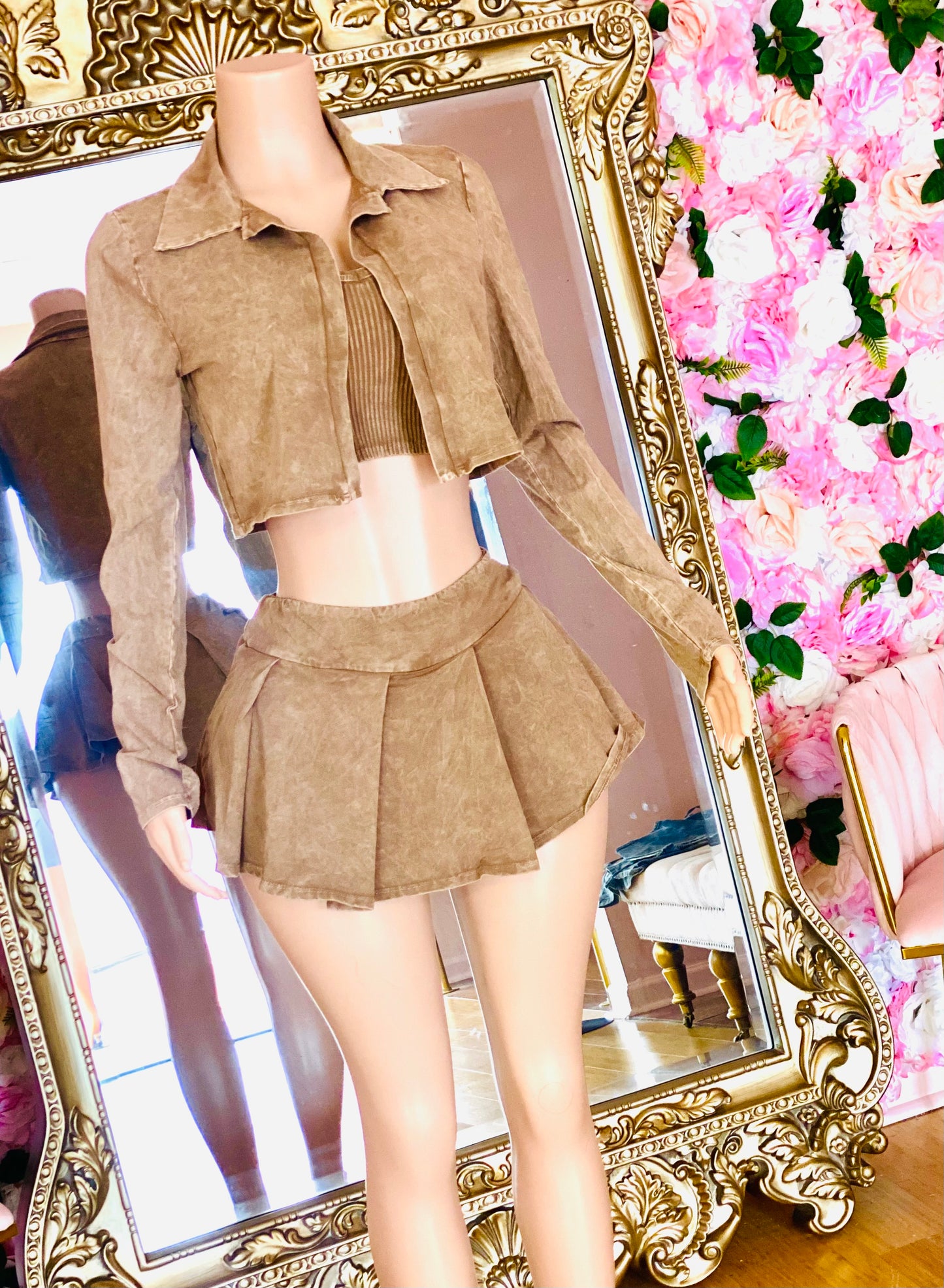Weekend Vibes 3 piece set (brown)๐