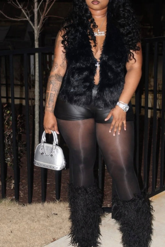 Good At It leather short set