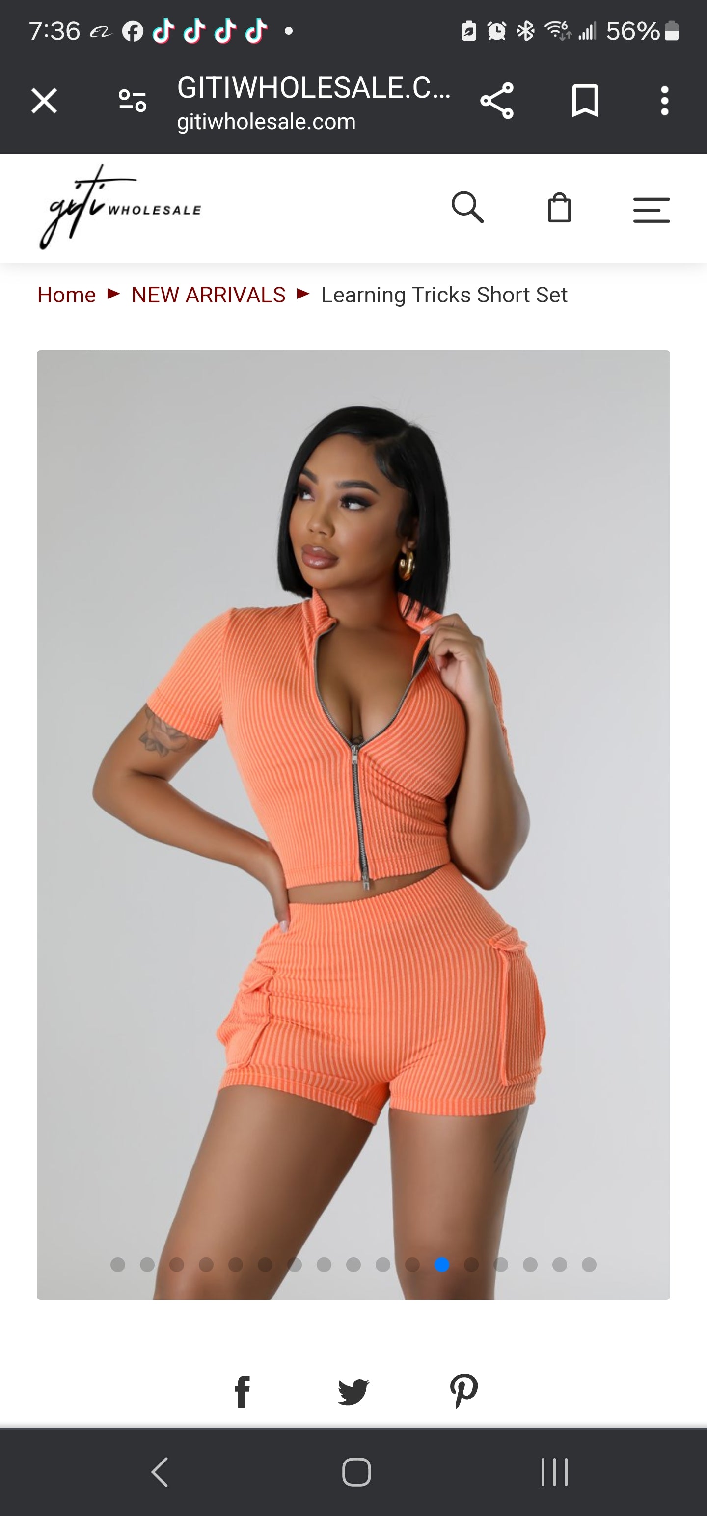 Figure Me Out short set (orange)