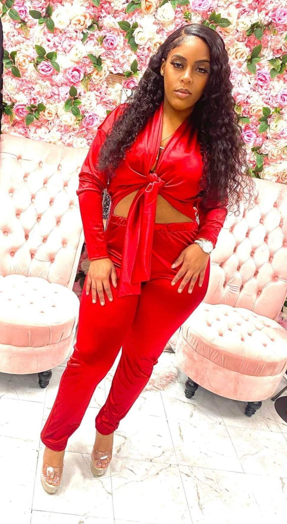 "Playing The Part" satin jumpsuit
